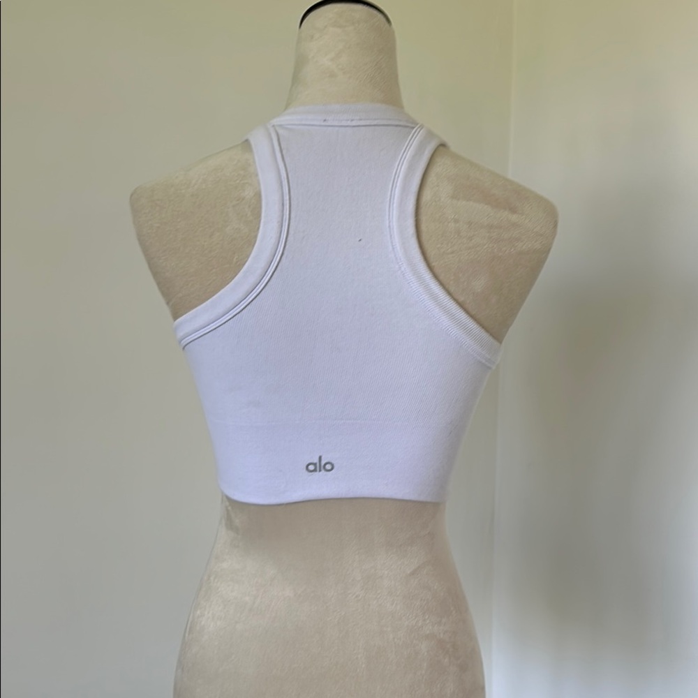 ALO Yoga White Muscle Tee